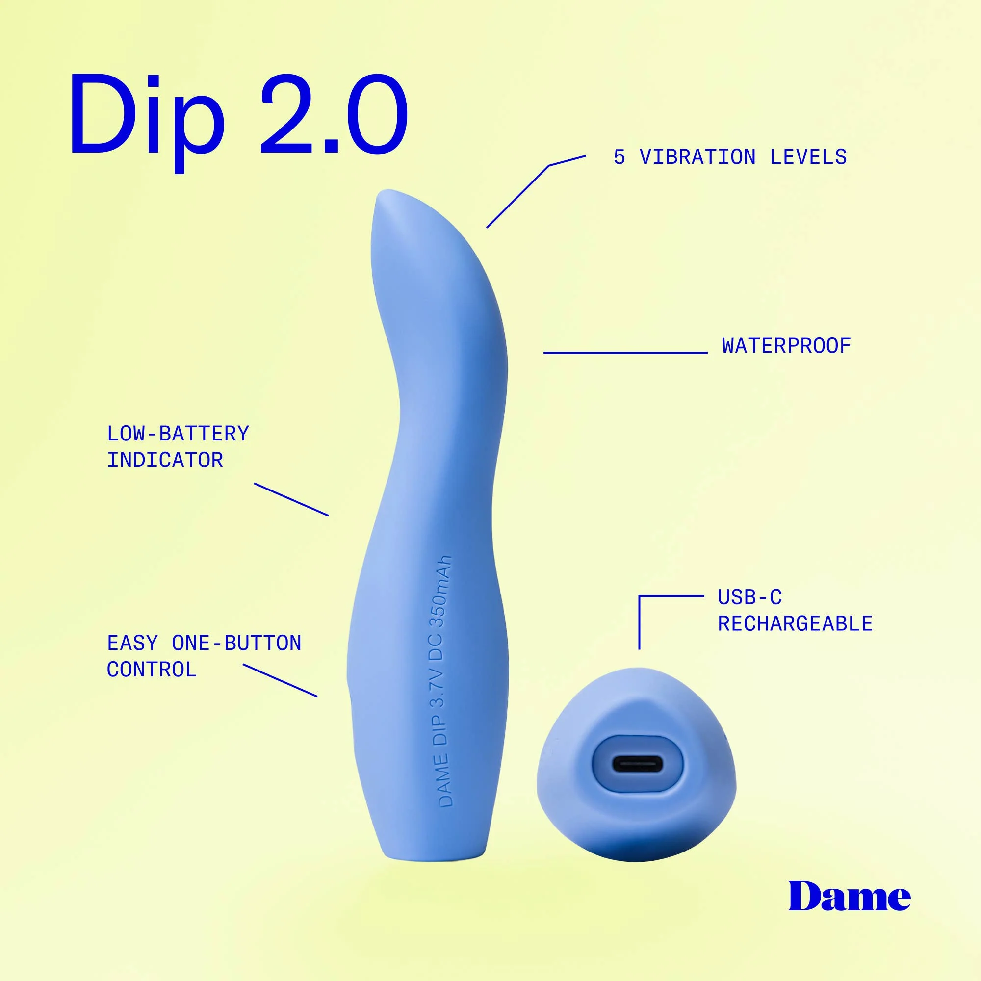 Dip: Versatile Classic Vibrator - Perwinkle - Image 5