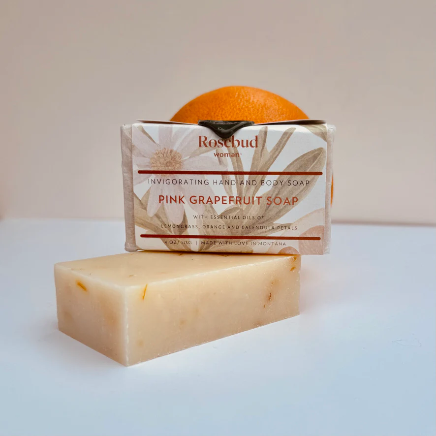 Trio of Handcut Organic Soaps with Complimentary Nail Brush - Image 3