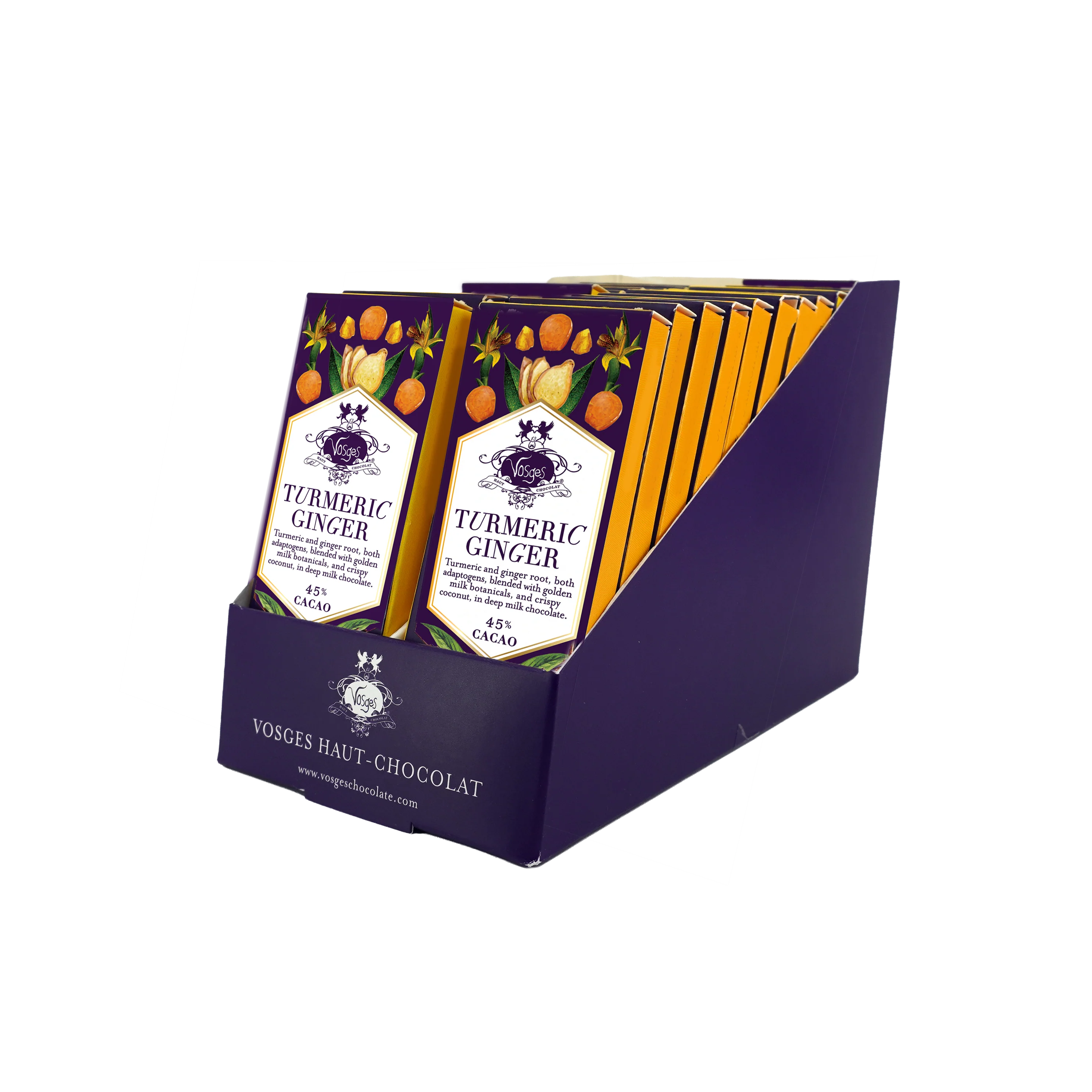 Vosges Mini Milk Chocolate Bar w/ Turmeric & Ginger - Image 5
