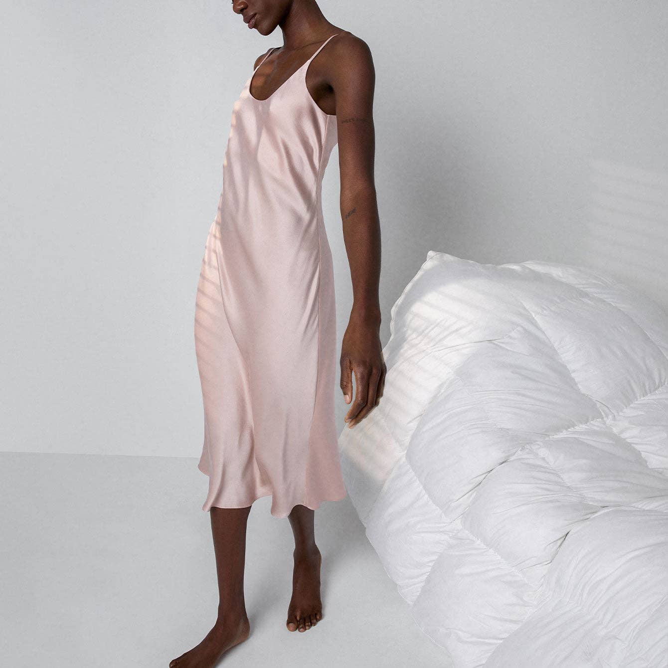Lunya Washable Silk Bias Slip Dress - Image 3