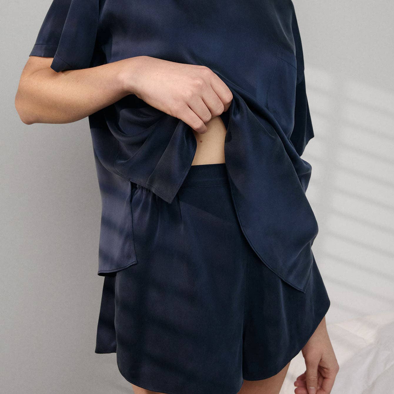 Washable Silk Tee Short Set - Image 3